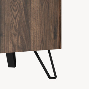 Soffbord Trorlon 100x50x40 cm Valnötslook/Travertin [en.casa]