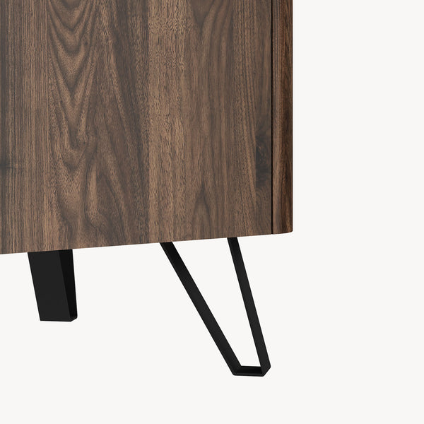Soffbord Trorlon 100x50x40 cm Valnötslook/Travertin [en.casa]