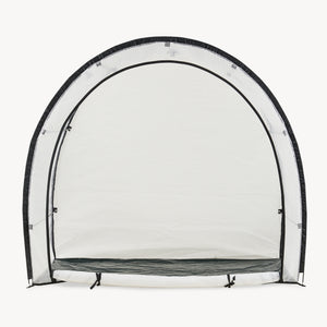 Tomatväxthus av folie Larshasas 180x80x170 cm Transparent [en.casa]
