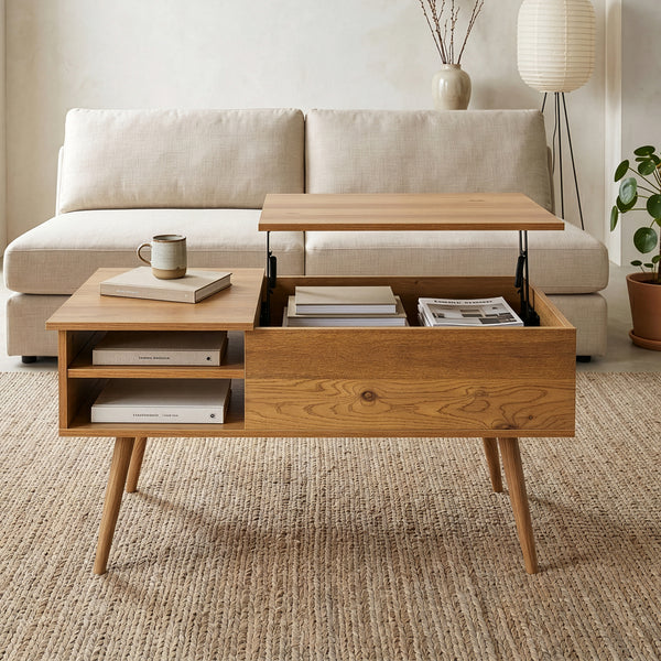 Soffbord Vasdabod med lyftskiva 96x59x50 cm eklook [en.casa]