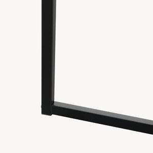 Garderobsställ Norjad 160x80x41 cm Metall Svart [en.casa]