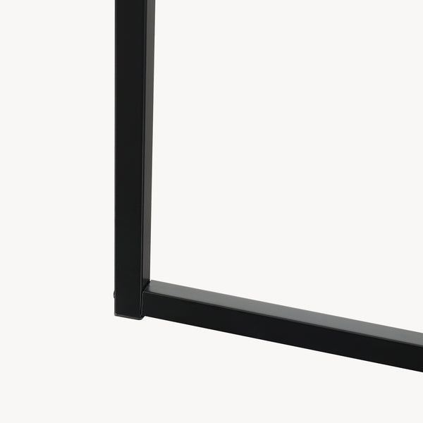 Garderobsställ Norjad 160x80x41 cm Metall Svart [en.casa]