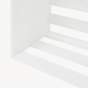 Sidobord Rønde 43x64x33 cm vit [en.casa]