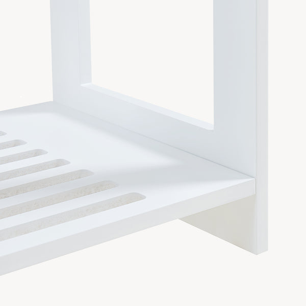 Garderobsställ Langeskov 78x75x35cm Vit [en.casa]