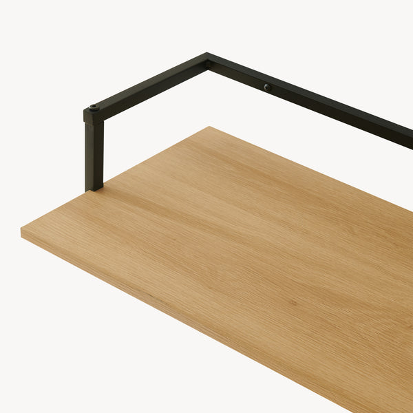 Väggklädhängare Evje 80x30x20cm träfärger/svart [en.casa]
