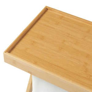 Hattfjelldal picknickbord 53x48x32cm bambu [en.casa]