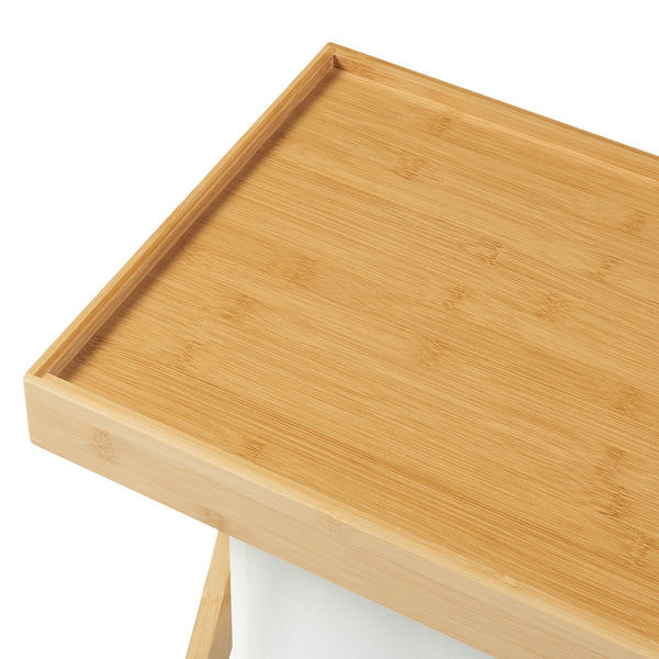 Hattfjelldal picknickbord 53x48x32cm bambu [en.casa]