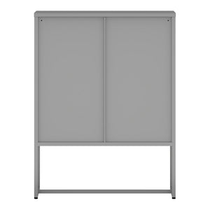 Kontorsskåp Sund med 3 lådor 105x80x40 cm Grå [en.casa]
