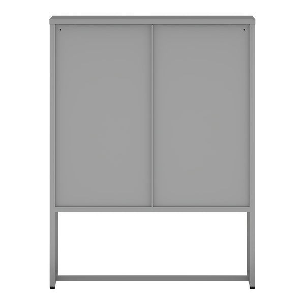Kontorsskåp Sund med 3 lådor 105x80x40 cm Grå [en.casa]