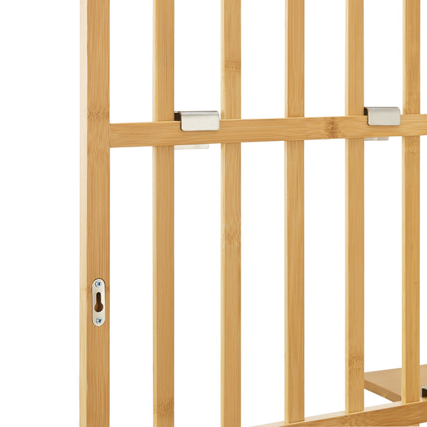 Vägghylla Røst 120x80x13cm Bambus [en.casa]