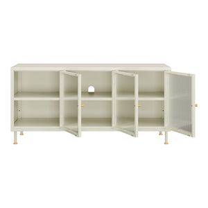 Tv-bord Lindau 120x40x59 cm creme [en.casa]