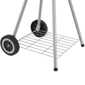 Apricena rund grill 80x49x47cm svart [casa.pro]