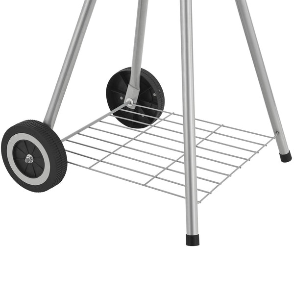 Apricena rund grill 80x49x47cm svart [casa.pro]