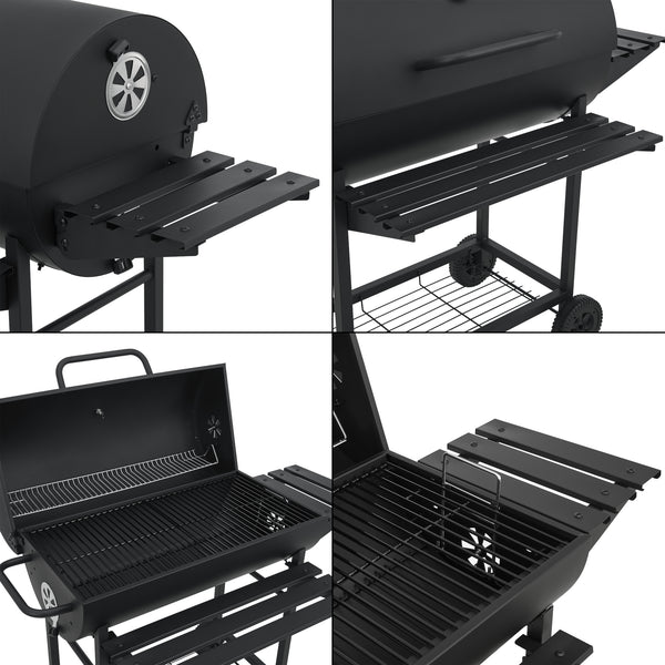 Armento grillvagn 95x108x61cm svart [casa.pro]