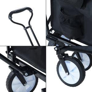 Bollerwagen Stenlille 84x55 cm max. 80kg Svart [pro.tec]