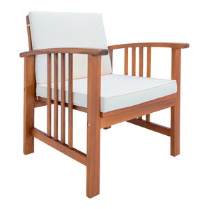 Trädgårdsset Brissogne akacia beige [en.casa]