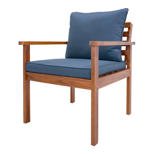 Trädgårdsset Brittoli akacia grå [en.casa]