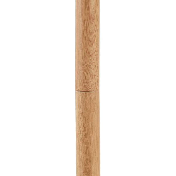 Golvlampa Banchory Metall 163 cm Träutseende/Vit [lux.pro]
