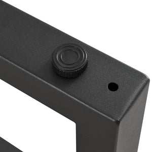 Bordställ 2-pack Lunderskov 35x50cm Svart [en.casa]