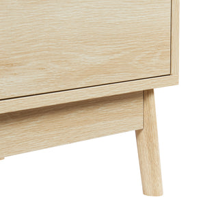 Byrå Landskrona 79,5x80x40 cm ekfärg [en.casa] 