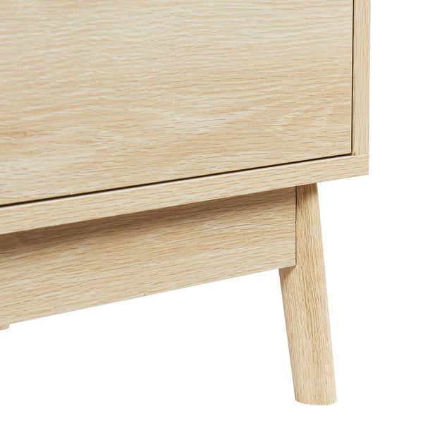 Byrå Landskrona 79,5x80x40 cm ekfärg [en.casa] 