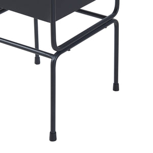 Växtställ Sveio 2-pack Metall Svart [en.casa]