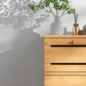 Badrumsskåp Epind 75x33x30 cm Bambus Natur [en.casa]