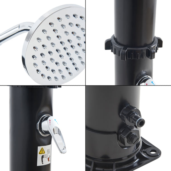 Solardusch Frerievn med fotdusch 215 cm 18L [casa.pro]
