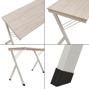 Skrivbord Tarielarg med PC-ställ L-format 158x120x75 cm Eklook [en.casa]