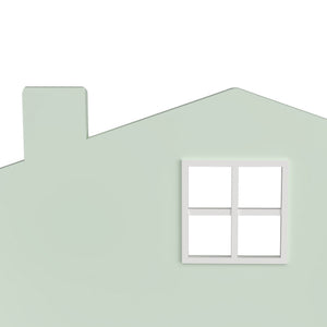 Barnhylla Vipsali 106x60x12 cm Mintgrön/Vit [en.casa]