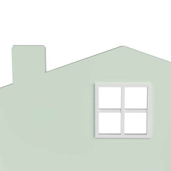 Barnhylla Vipsali 106x60x12 cm Mintgrön/Vit [en.casa]