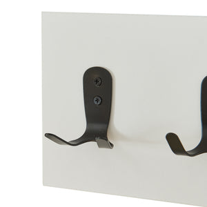 Vägggarderob Vänd med förvaringsfack 32x60x14 cm Vit [en.casa]