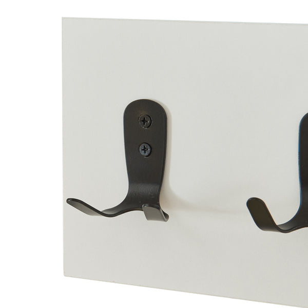 Vägggarderob Vänd med förvaringsfack 32x60x14 cm Vit [en.casa]