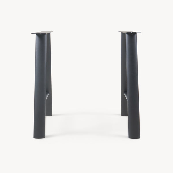 Bordställ 2-pack Hullem stål 72x70x10 cm svart [en.casa]