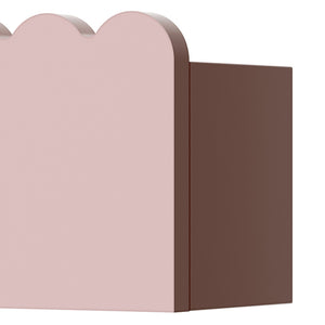 Barnväggshylla 2-pack Vestnes 40x10x10 cm Cotton Candy [en.casa]