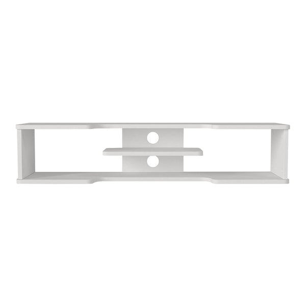 TV-lågt bord hängande Yrela 120x30x26 cm Vit [en.casa]