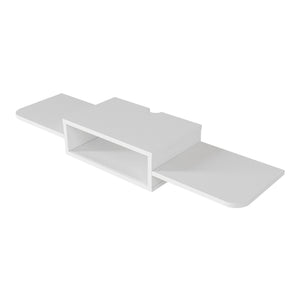 TV-lågt bord hängande Tar 115x30x16 cm Vit [en.casa]