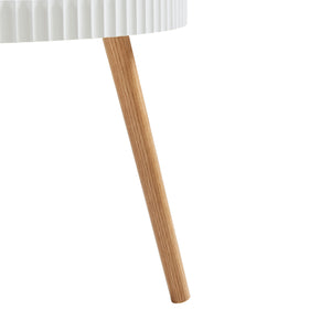 Soffbord Bongard Ø60x45 cm Vit [en.casa]