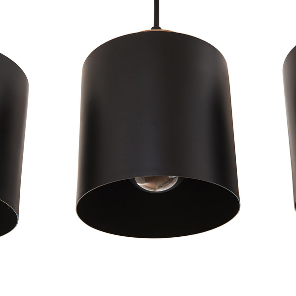 Taklampa Posdand 130x90x14 cm Trä/Svart [lux.pro]