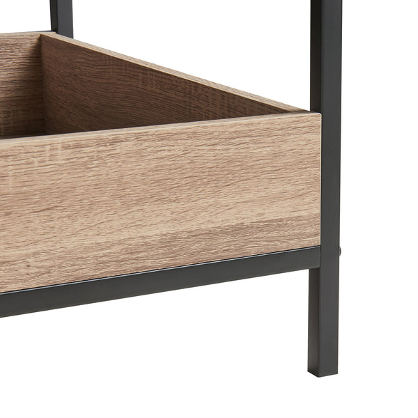 Soffbord Belana 100x48x39 cm Svart/Eklook [en.casa]