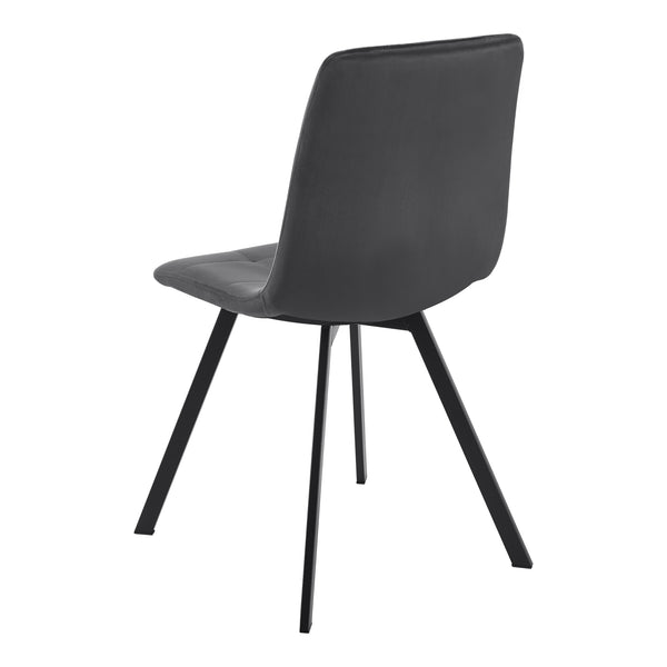 Essgrupp Fitjar 5 delar Betonglook/Mörkgrå [en.casa]