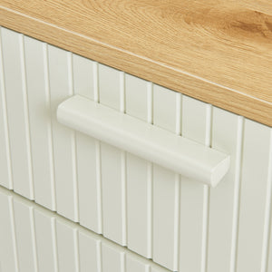 Badrumsskåp Ferrersp 80x40x35 cm Eklook/Sandfärgad [en.casa]