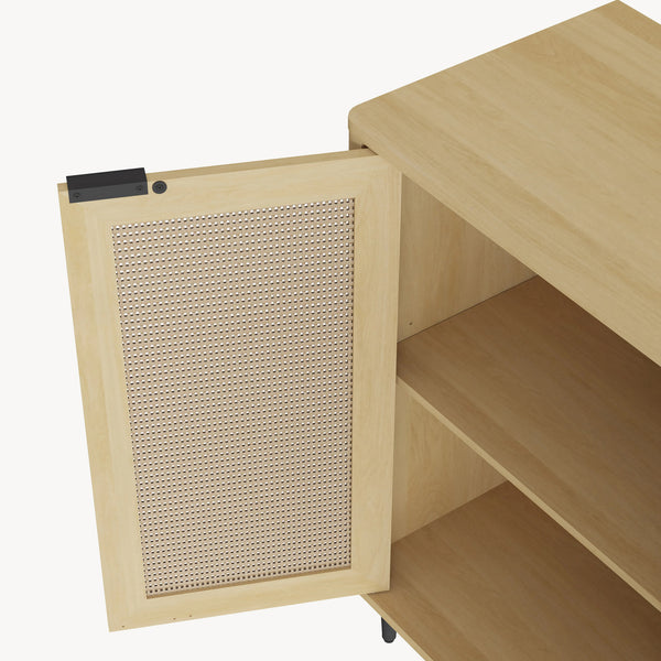 Sideboard Lukhomso 83x80x40 cm Eklook/Rattanlook [en.casa]