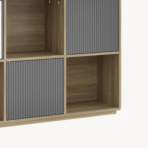 Sideboard Trömi 75x120x30 cm Eklook/Grå [en.casa]
