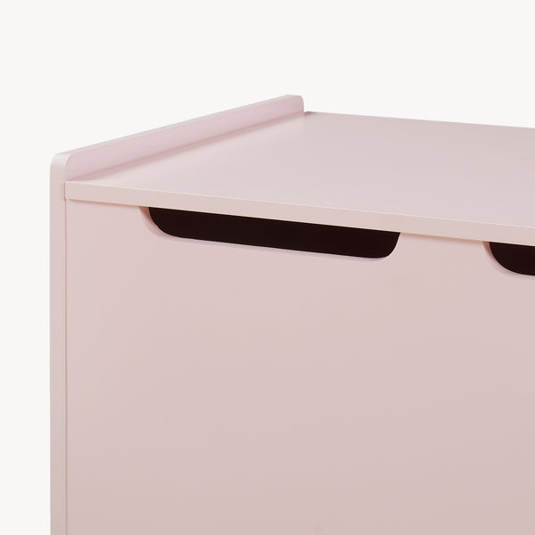 Leksakslåda Virer 60x40x45 cm Rosa [en.casa]