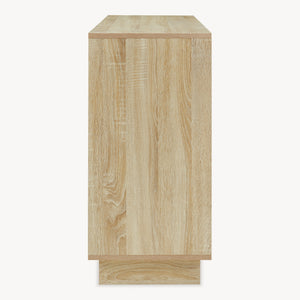 Sideboard Kenta 100x35x72 cm Sonoma-ekoptik/Vit [en.casa]