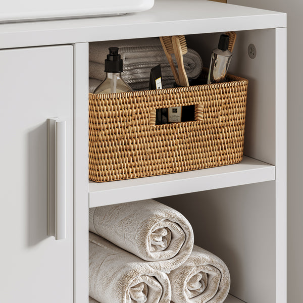 Tvättställsskåp Kulaik 51x60x32 cm Vitt [en.casa]