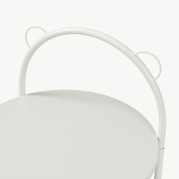Serveringsvagn Jässaatka stål 76x40 cm grå [en.casa]
