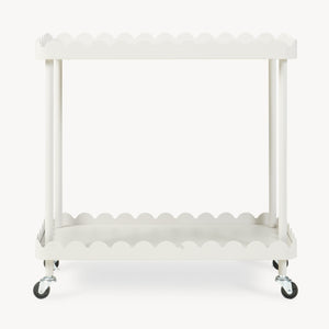 Serveringsvagn Bolmanralu 60x61x31 cm Grå [en.casa]