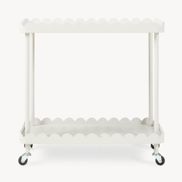 Serveringsvagn Bolmanralu 60x61x31 cm Grå [en.casa]